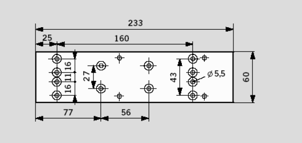 Монтажная пластина. Артикул №7380. Доводчик дверной DORMA TS-73V
